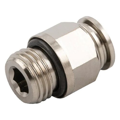 Push-in fittings nickel-plated brass
