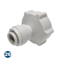 AFAB Female Push-in  Adapter Conical Flat Type