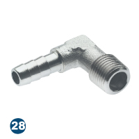 Elbow connector for tubes