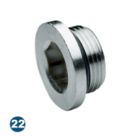 Parallel male plug with O-ring